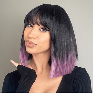 INH Hair Charlie Bob Wig - Lisa Blackpink Anime Cosplay